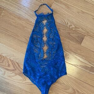 Victoria's Secret Blue Lace Chemise
